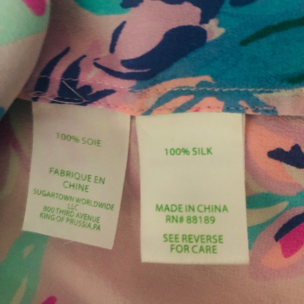 Lilly Pulitzer Elsa Top "Mermaid In The Shade" - Picture 5 of 8